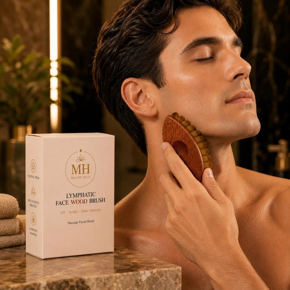 Lymphatic Drainage Face Wood Brush