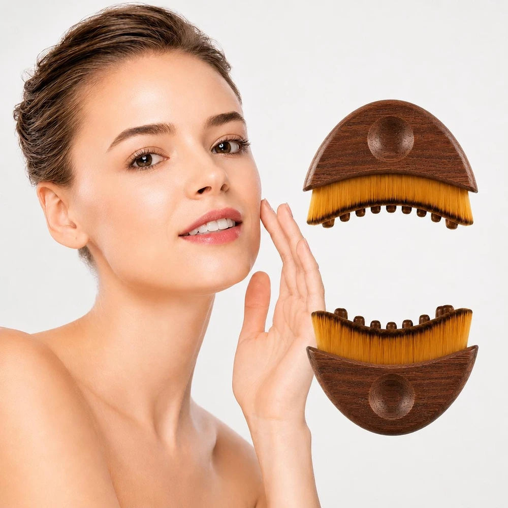 Lymphatic Drainage Face Wood Brush