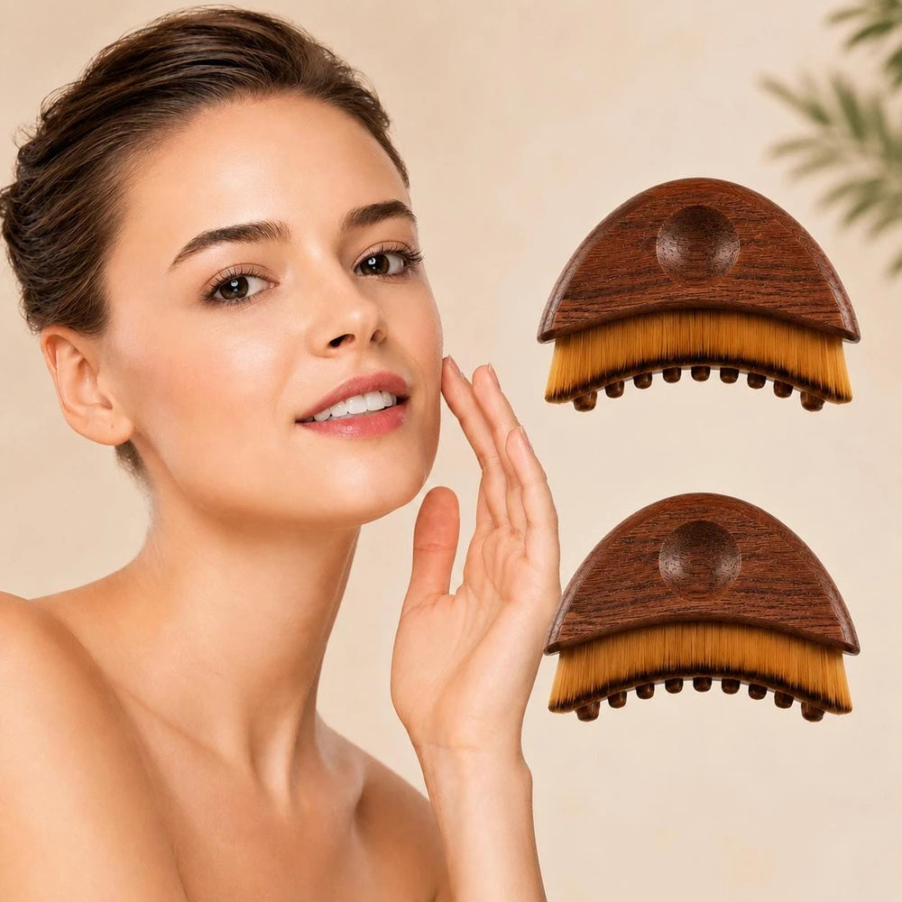 Lymphatic Drainage Face Wood Brush
