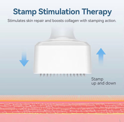 140A-Pin Adjustable Derma Stamp 0–3.0mm Micro-needling Tool for Face & Scalp