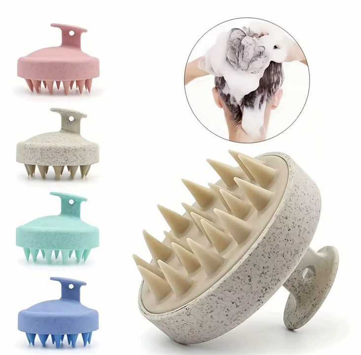 Silicone Scalp Massager & Shampoo Brush – Hair & Scalp Care, 4 Colors